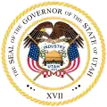 Seal of the Governor of Utah (enhanced variant)