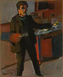 André Derain, Self-portrait in studio, 1903
