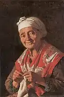 Sempre Allegra (Naples, 1878); oil on board, 20x13 cm