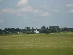 View towards the settlement