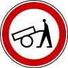 Forbidden for human-powered vehicles
