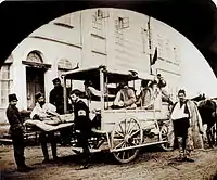 Serbian health-care car during the Serbo-Turkish War (1876-1878)