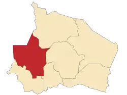 Location of Seremban District in Negeri Sembilan