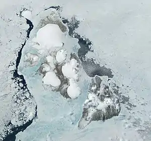 Terra-MODIS image of Severnaya Zemlya in 2001