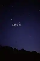 The constellation Sextans as it can be seen by the naked eye