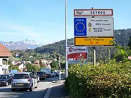 The road into Seynod