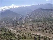 The village of Shadegan and the surrounding landscape