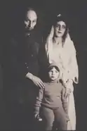 Sharifzade with partner Marziyya Davudova and their daughter Firangiz Sharifova
