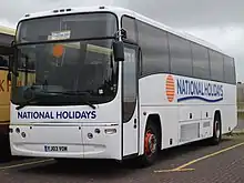 National Holidays Plaxton Paragon bodied Volvo B12M in June 2013
