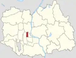 Location of Shengli Subdistrict within Shunyi District