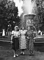 Nezhin girls at the fountain in Shevchenko Park, Nizhyn (first half of 1950th)