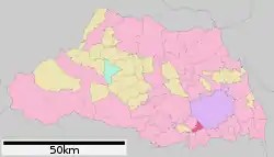 Location of Shiki in Saitama Prefecture