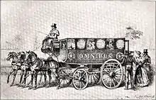 Image 126George Shillibeer's first London omnibus, 1829 (from Horsebus)