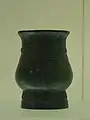 Zhì (觶) wine goblet with ogre-mask motif, Western Zhou