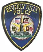 shoulder patch of the Beverly Hills Police Department