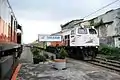 Pangrango train entering Sukabumi station (2014)