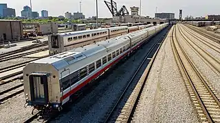 Siemens Venture cars in Chicago in the Midwest paint scheme