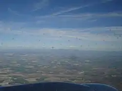 Sierra de Cádiz while landing in Jerez airport.