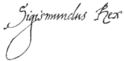 Sigismund III's signature