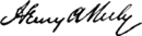 Henry Adams Neely's signature