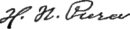 Henry Niles Pierce's signature