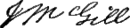 John McGill's signature