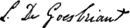 Louis de Goesbriand's signature