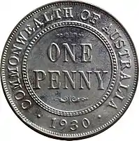 1930 Australian penny