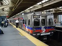 SEPTA Regional Rail train at 30th Street Station in Philadelphia