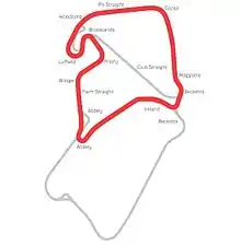 International Circuit: Length: 2.213/2.249 miles. Used between 1997 and 2009. Previously (before 2010) known as just the 'International Circuit'. Now permanently decommissioned (see above).