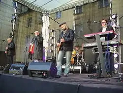 Singer Vinger in the courtyard of Toompea Castle (2009).
