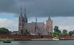 St. Martin's Chuch dominates the skyline on the Meuse
