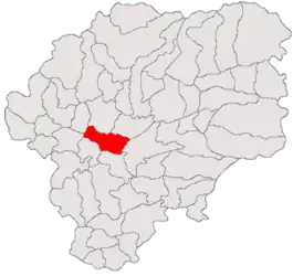 Location in Bistrița-Năsăud County