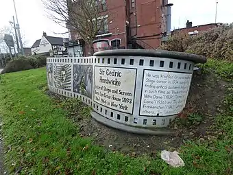 Sir Cedric Hardwicke sculpture - Dudley Road, Lye