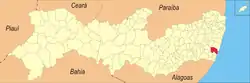 Location in Pernambuco