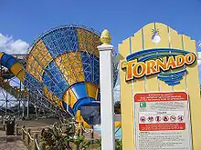 The Tornado water slide pictured in 2006