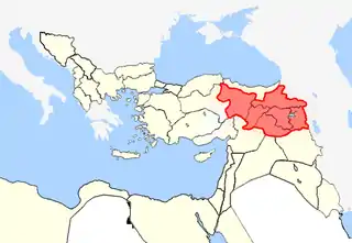 The Six Armenian vilayets (provinces) of the Ottoman Empire were defined as Western Armenia.