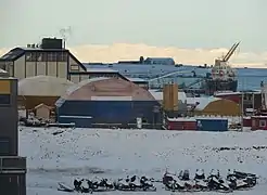 Sjøområdet harbour area of Longyearbyen