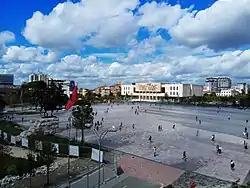 View of the Skanderbeg Square from the Municipality Building
