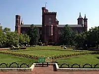 Smithsonian Castle and Haupt garden parterre