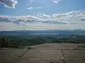 Lake Champlain and the Adirondacks from the summit of Snake Mountain