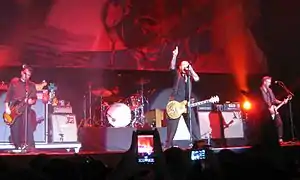 Left to right: Harding, Hidalgo, Ness, and Wickersham in 2011