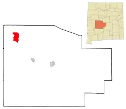 Location of Alamo, New Mexico