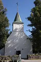Front view of the church