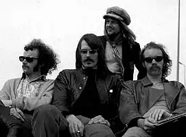 Group circa 1970:l-r: Elton Dean, Mike Ratledge, Robert Wyatt, Hugh Hopper