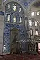 Sokollu Mehmed Pasha Mosque in Istanbul: view of the interior and the mihrab