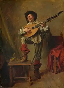 Soldier Playing the Theorbo, 1865, Metropolitan Museum of Art