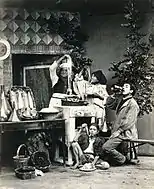 Spaghetti eaters (Naples), before 1886