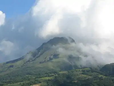 Montagne Pelée is the highest point of the island and French Région Martinique.