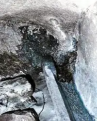 The true source of Adige inside a bunker of the Alpine Wall